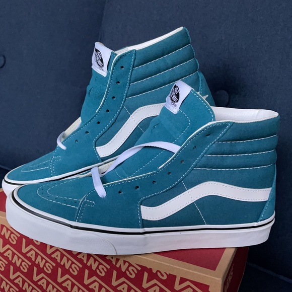 Vans Sk8-Hi Blue Coral/True White MENS - Picture 9 of 16